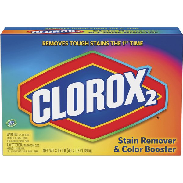 Clorox Laundry Stain Remover, 49.20 oz (3.07 lb) Powder, Multi, 4 PK CLO03098CT